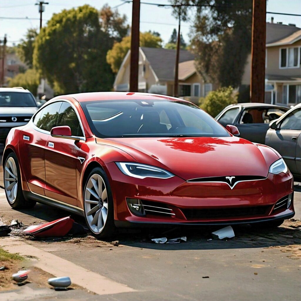 Tesla model 3 rojo